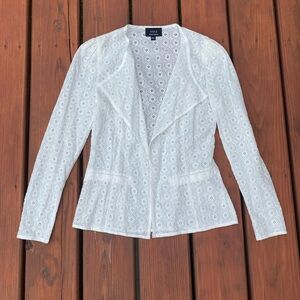 Vici lace open front blazer